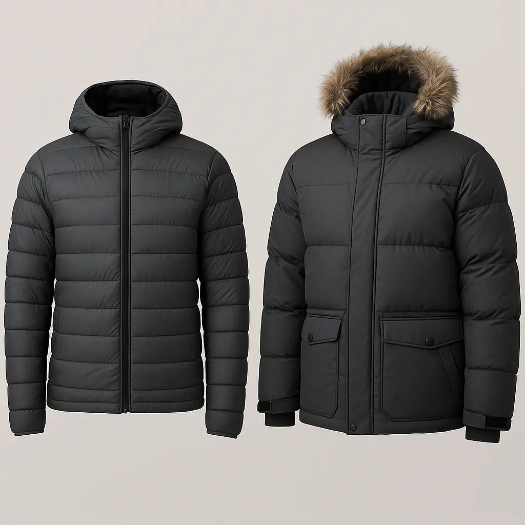 تفاوت کاپشن پر سبک و پر سنگین چیست؟ راهنمای جامع انتخاب هوشمندانه برای زمستان