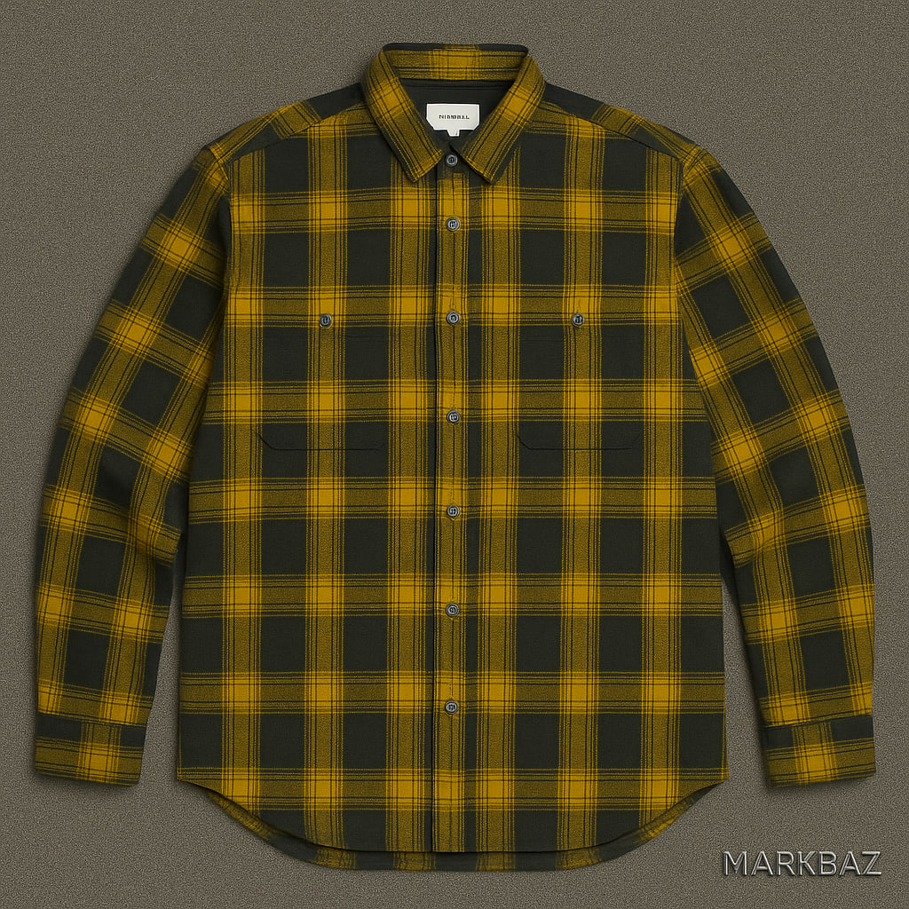 پیراهن پشمی استوک اورجینال چهارخانه 7Diamonds سایز XL – استوک مارک باز