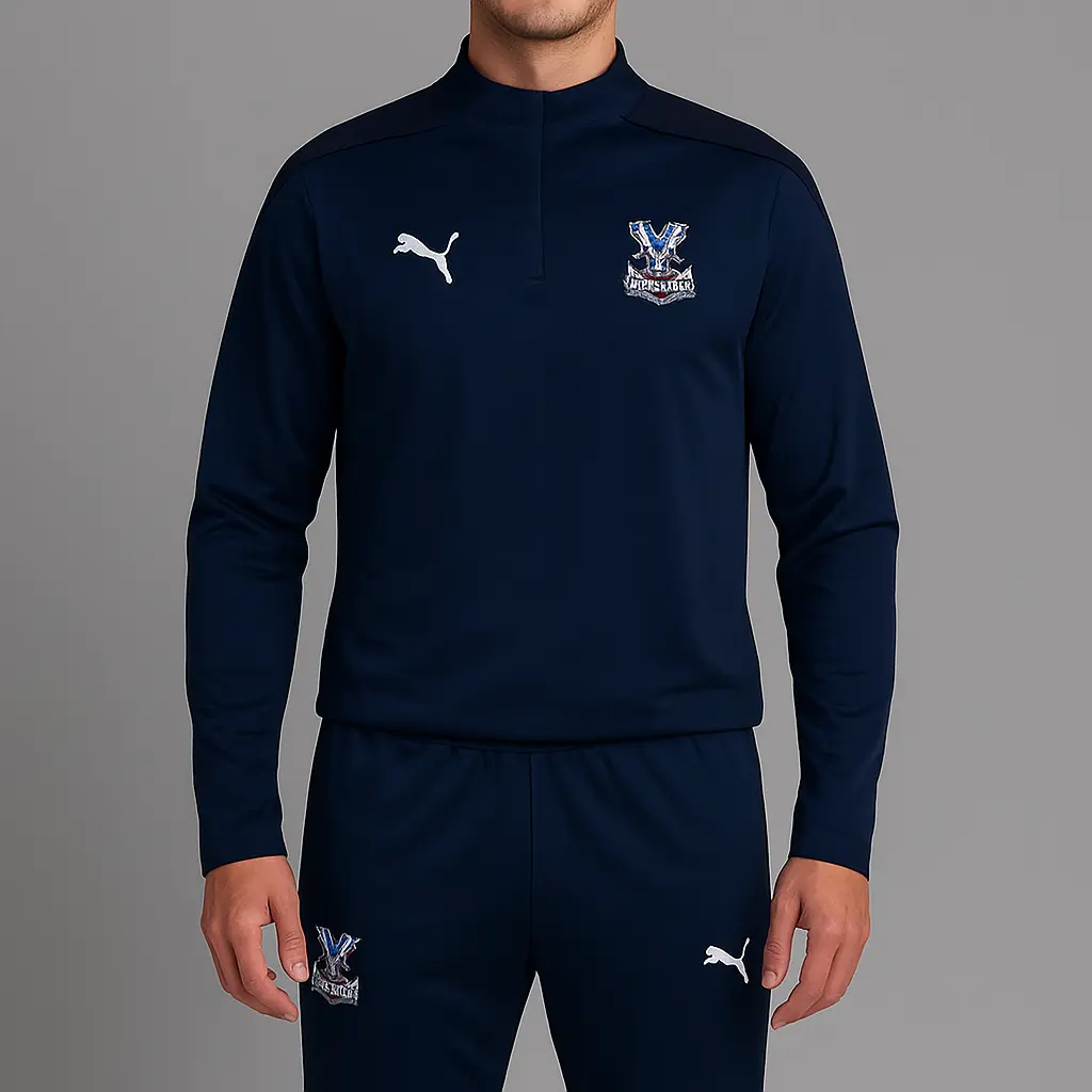 سویشرت نیم‌زیپ ورزشی  پوما اورجینال |  اسپرت مردانه | استوک مارک باز