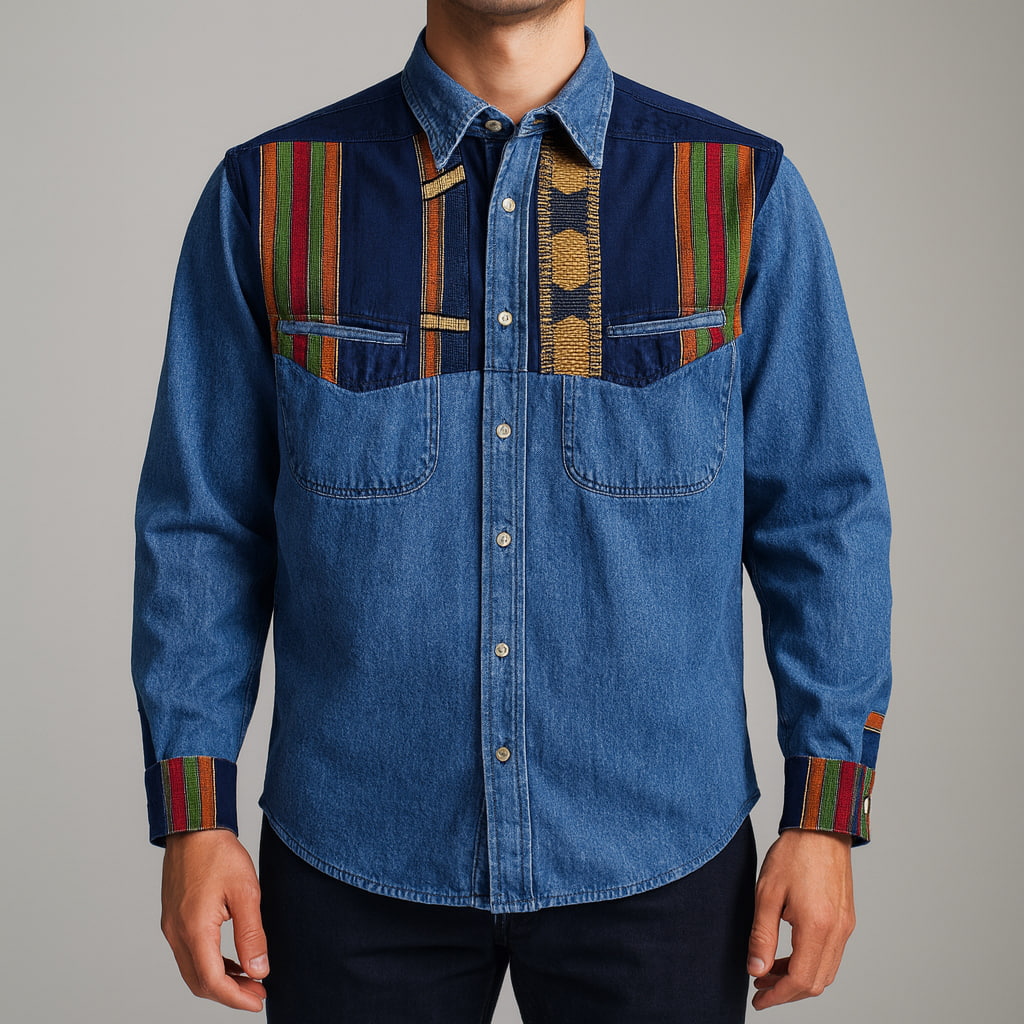 پیراهن لی وینتیج مردانه طرح وسترن | استوک اورجینال از استوک مارکباز