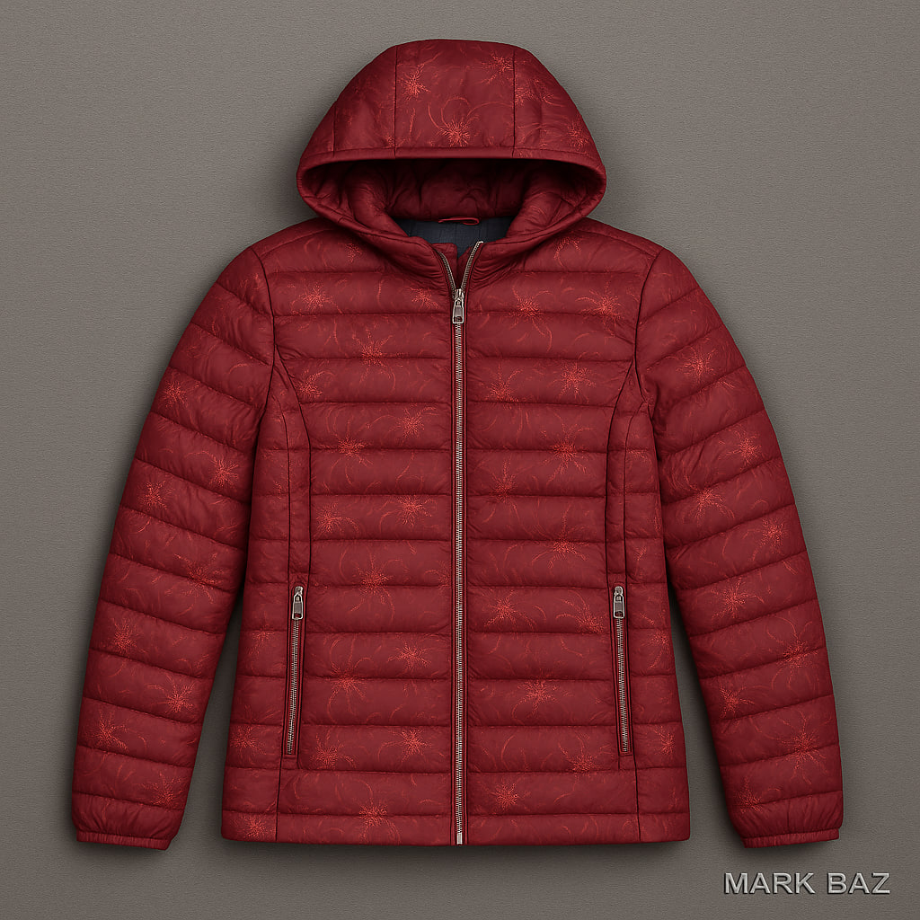 کاپشن پر سبک زنانه Westwood | طرح گل‌دار شیک| استوک مارک باز