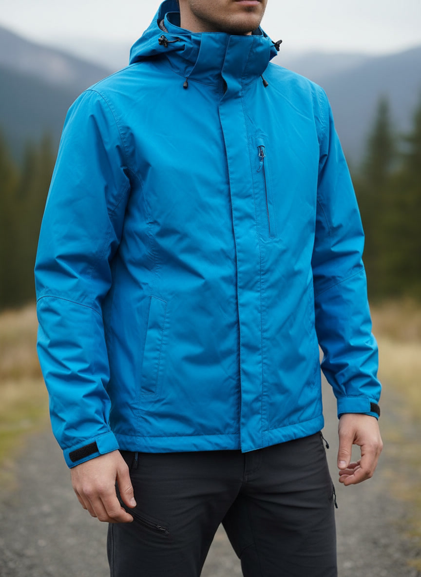 بادگیر ورزشی آبی مردانه Crane سایز M | سبک، ضدباد | استوک مارکباز