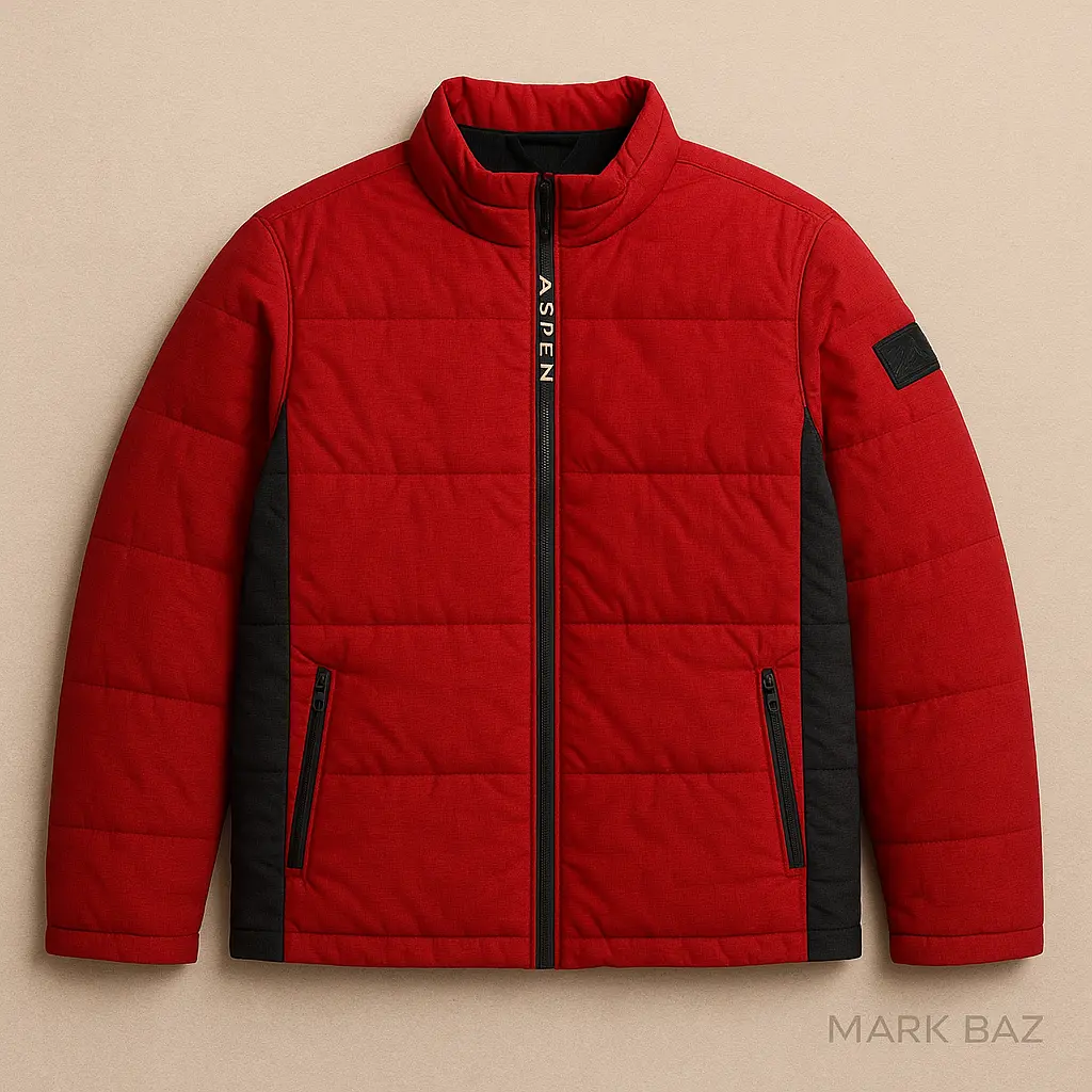 کاپشن ASPEN قرمز مشکی استوک اورجینال | استوک مارکباز