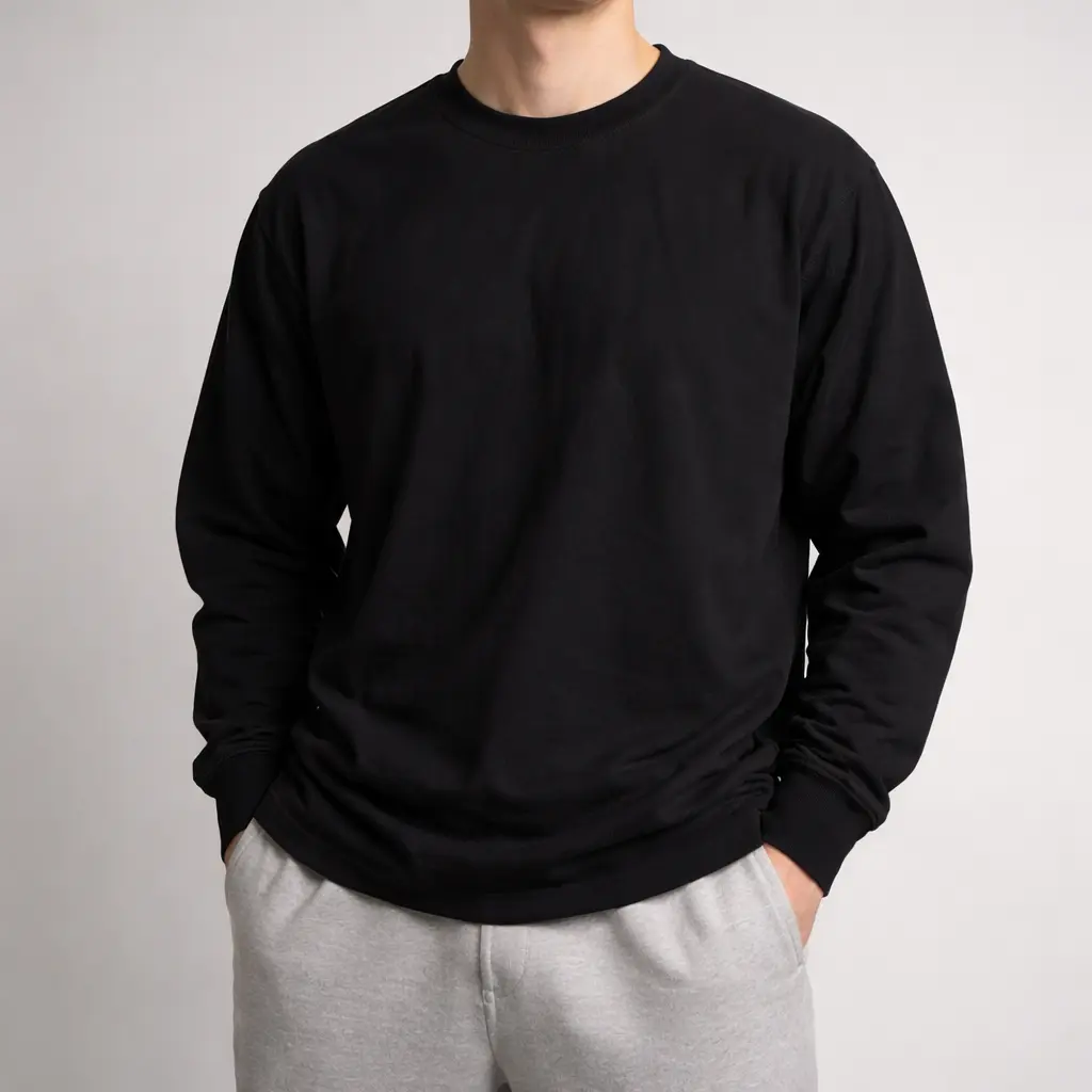 تیشرت آستین‌بلند مردانه Splash مشکی | سایزL  اورجینال-استوک مارکباز