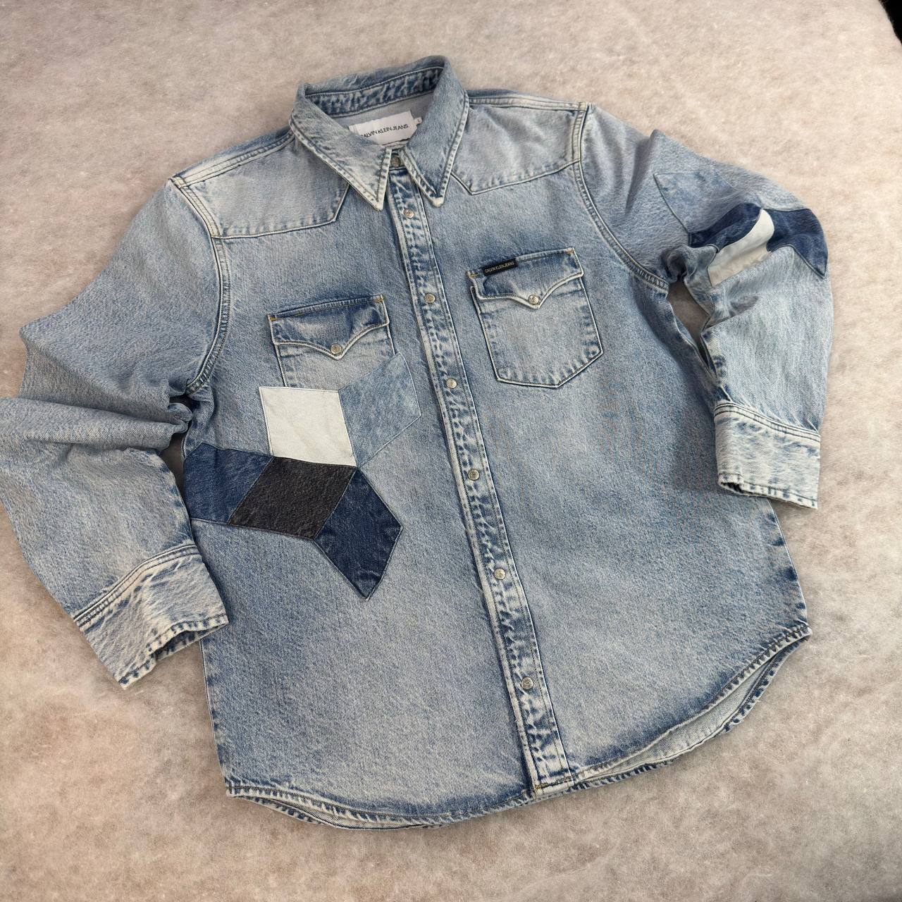 پیراهن جین Calvin Klein Jeans لی شسته -سایز L | استوک اورجینال – استوک مارک باز