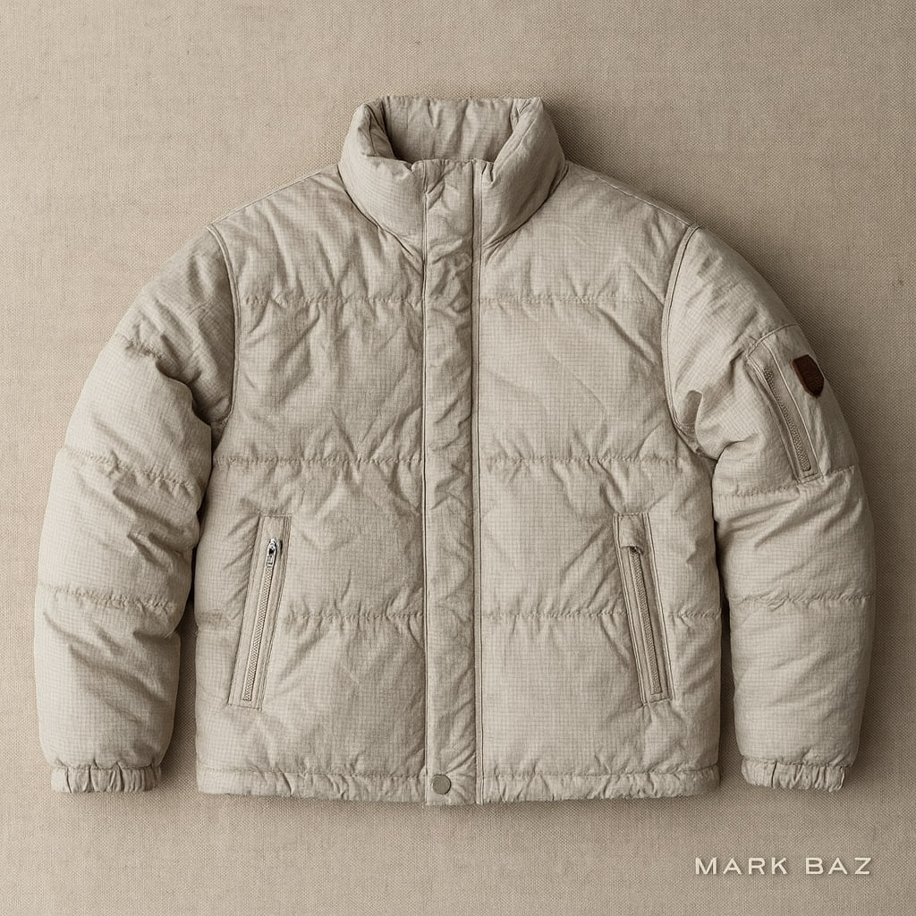 کاپشن پف‌دار کرمی SPAO مدل SPJPB11C91-02 | اورجینال استوک مارکباز