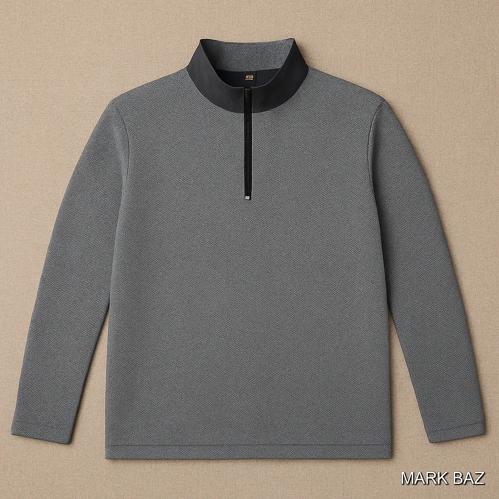 نیم‌زیپ مردانه  استوک اورجینال –  100٪ پنبه – سایز L | استوک مارک باز