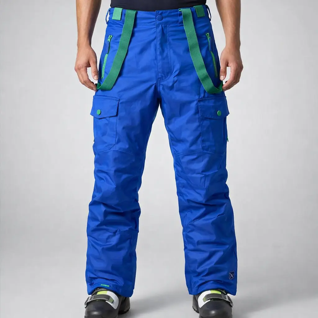 شلوار اسکی اورجینال  آبی استوک اروپایی | بند دوبل -استوک مارک باز