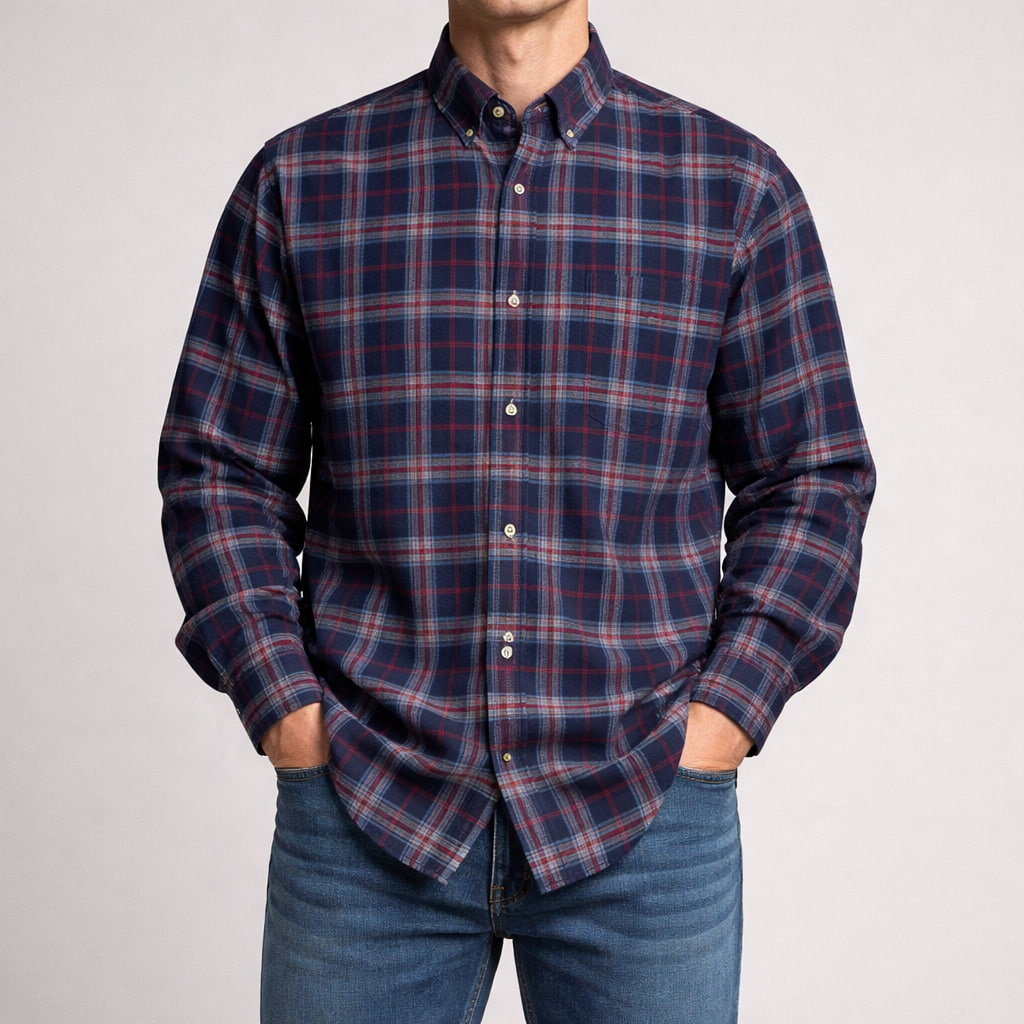 پیراهن پشمی آستردار مردانه چمپیون سایز XL استوک اورجینال | استوک مارکباز