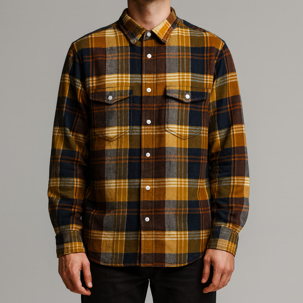 پیراهن چهارخانه مردانه Dobber | استوک اورجینال مناسب پاییز | استوک مارک باز