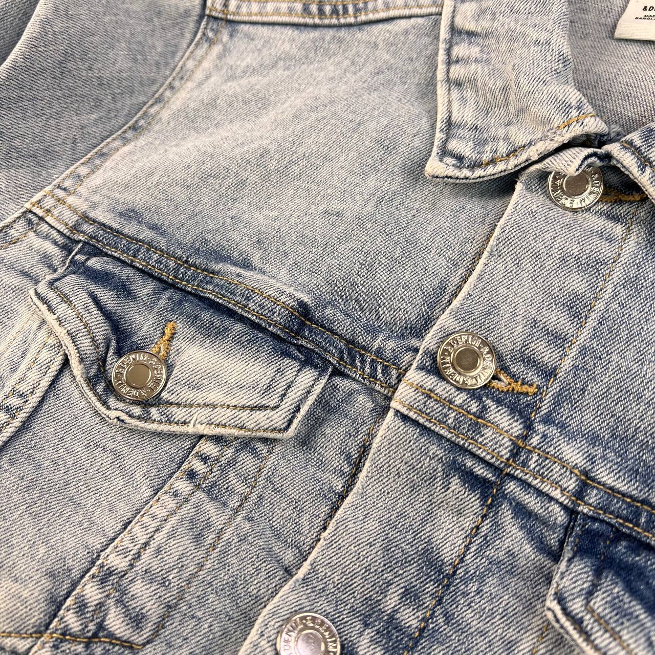 کاپشن جین آبی روشن  سایز s زنانه -استوک اورجینال -  استوک مارک باز