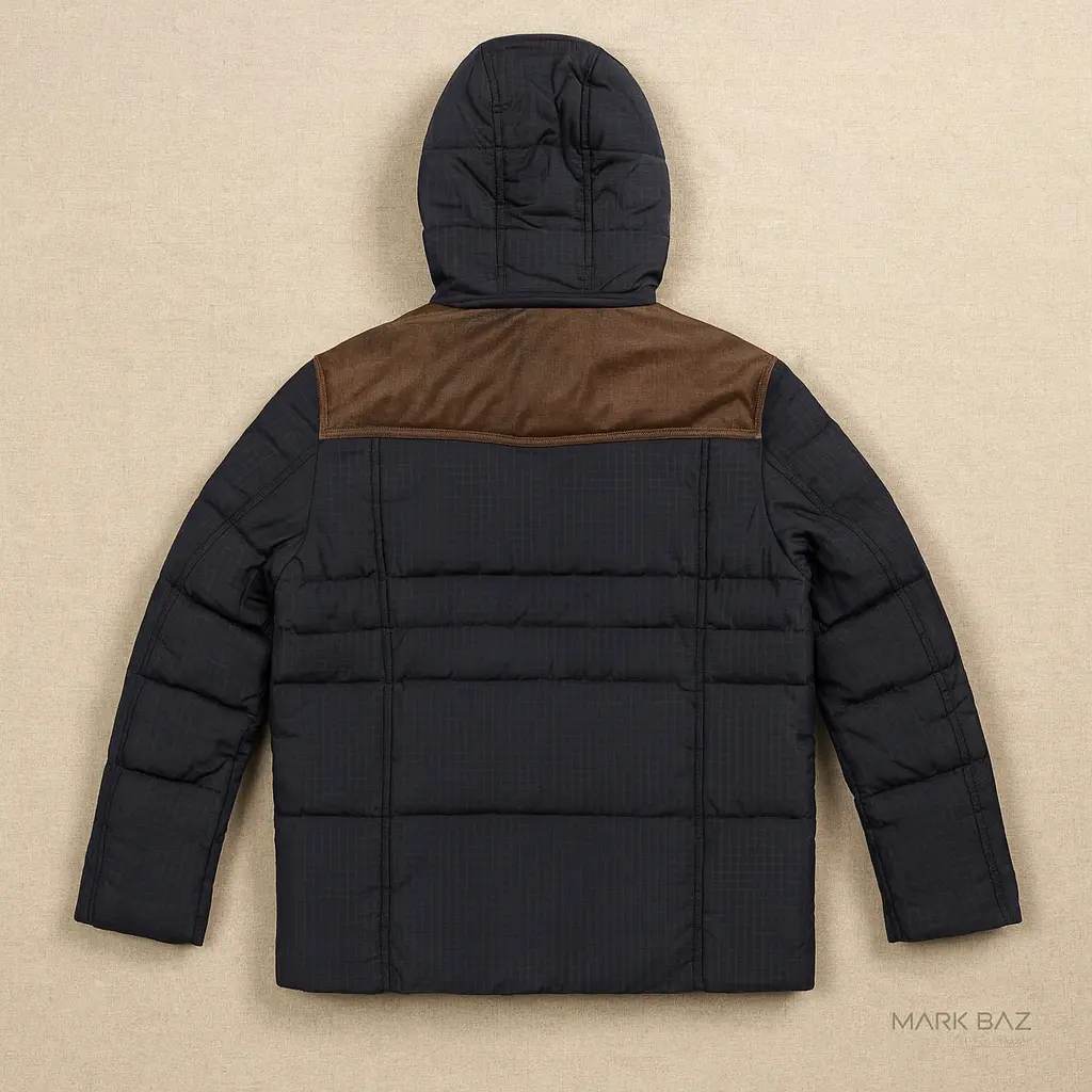 کاپشن استوک اورجینال Henry Cotton’s با پر واقعی | استوک اورجینال