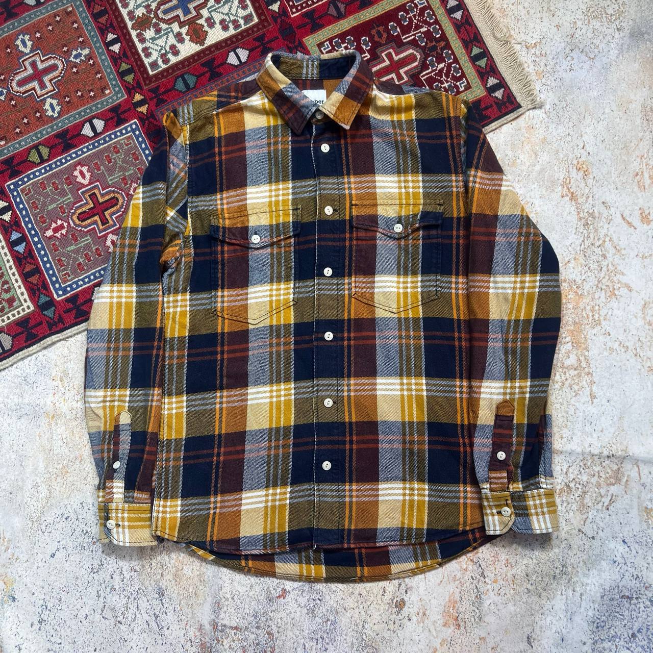 پیراهن چهارخانه مردانه Dobber | استوک اورجینال مناسب پاییز | استوک مارک باز