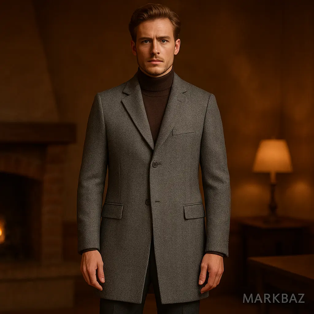 پالتوی پشمی مردانه Zara Man | استوک اورجینال ساخت مراکش – استوک مارک باز