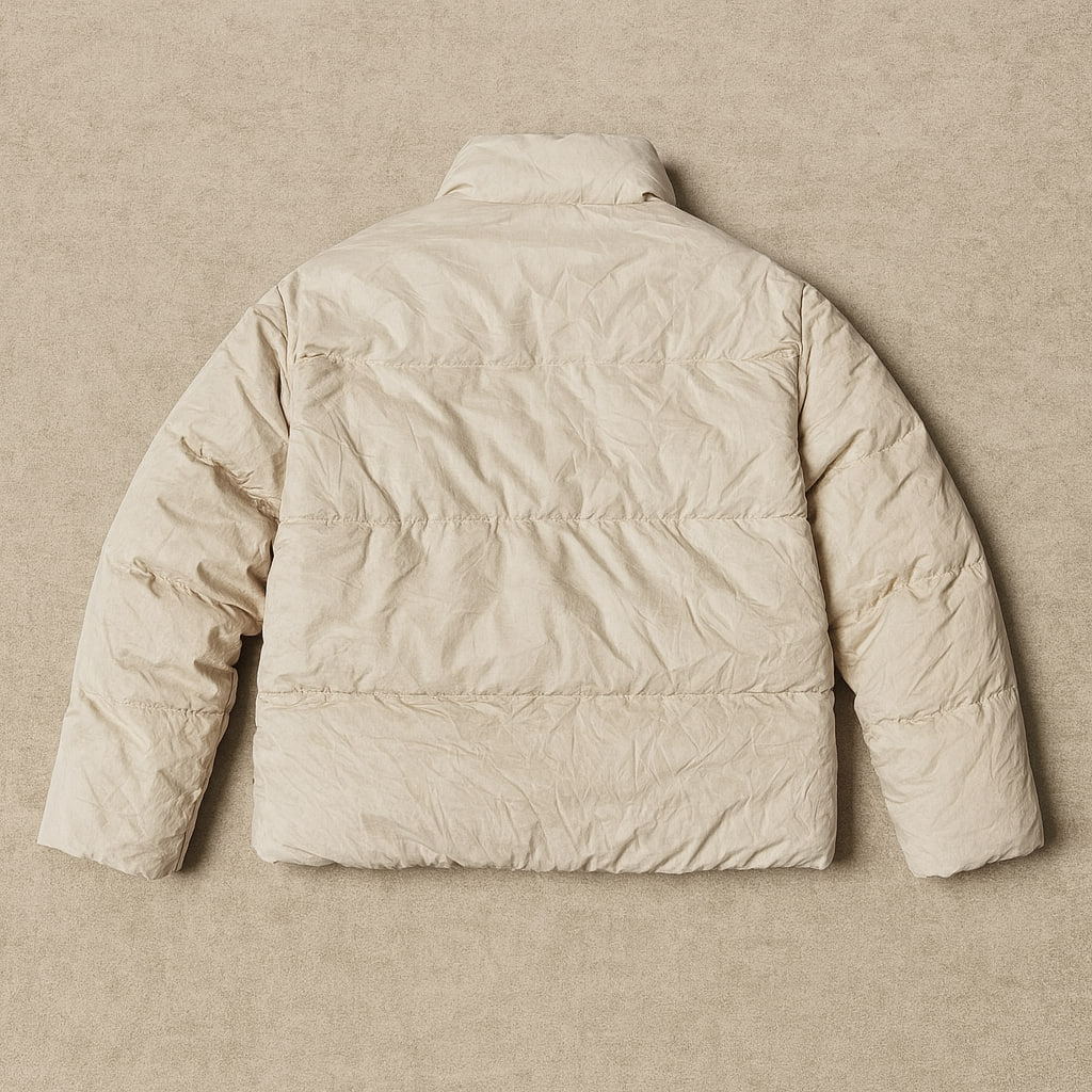 کاپشن پف‌دار کرمی SPAO مدل SPJPB11C91-02 | اورجینال استوک مارکباز