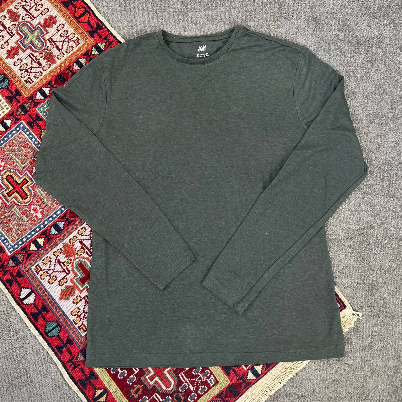 تیشرت آستین‌بلند استوک اورجینال H&M سایز XL | استوک مارک‌باز