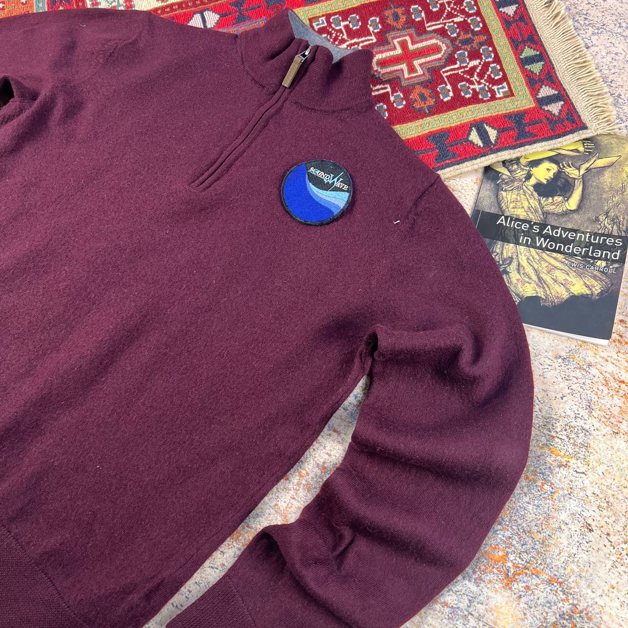 بافت نیم‌زیپ مردانه استوک برند Nordstrom  اصل | سایز میدیوم  استوک امارکباز