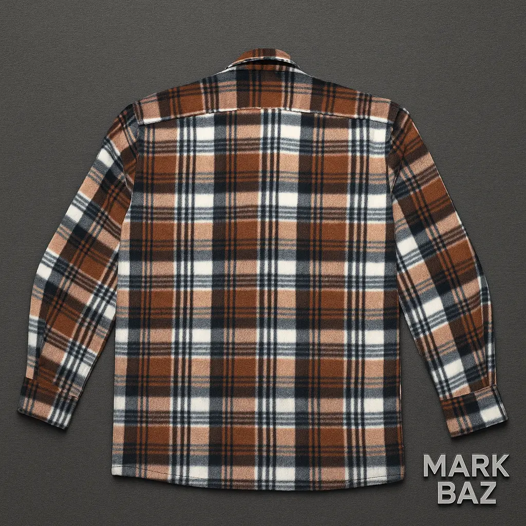 پیراهن پشمی چهارخانه فِلانل استوک اورجینال مردانه XXL| استوک مارکباز