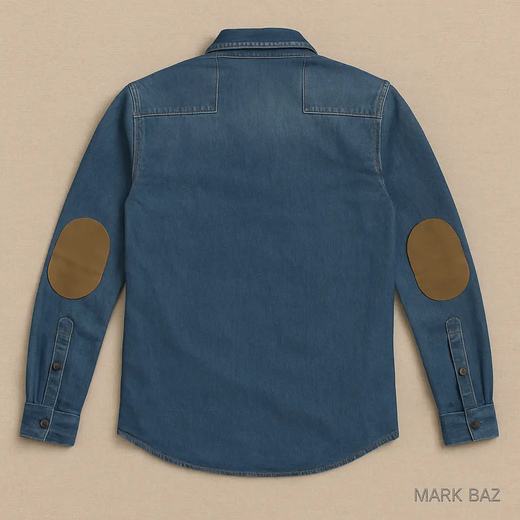 پیراهن جین مردانه H&M اصل |، 100٪ کتان، | استوک مارکباز