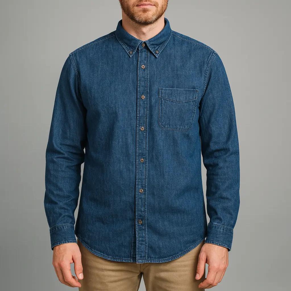 پیراهن جین استوک اورجینال GAP مردانه Slim Fit سایز XL | استوک مارک‌باز