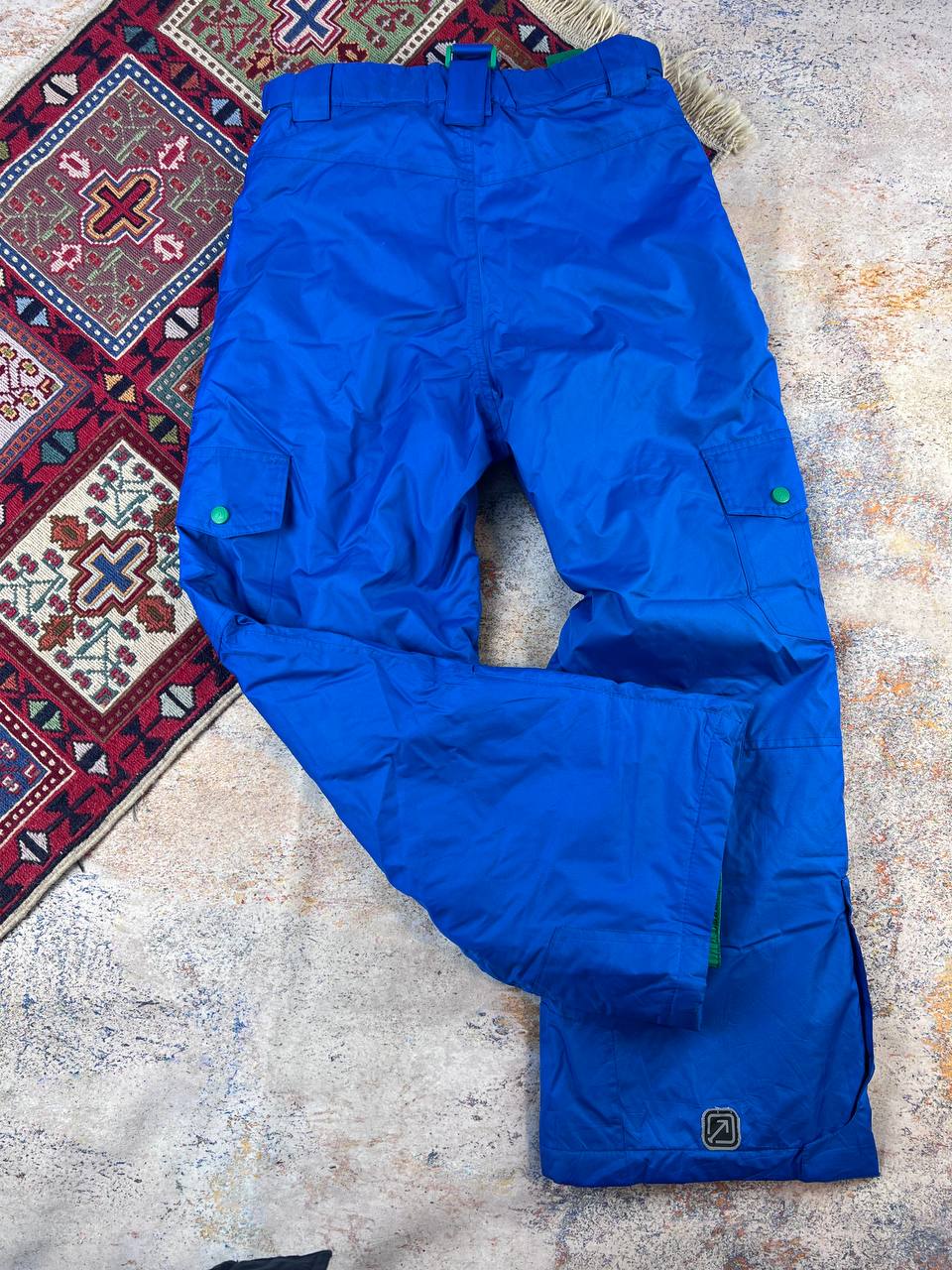 شلوار اسکی اورجینال  آبی استوک اروپایی | بند دوبل -استوک مارک باز