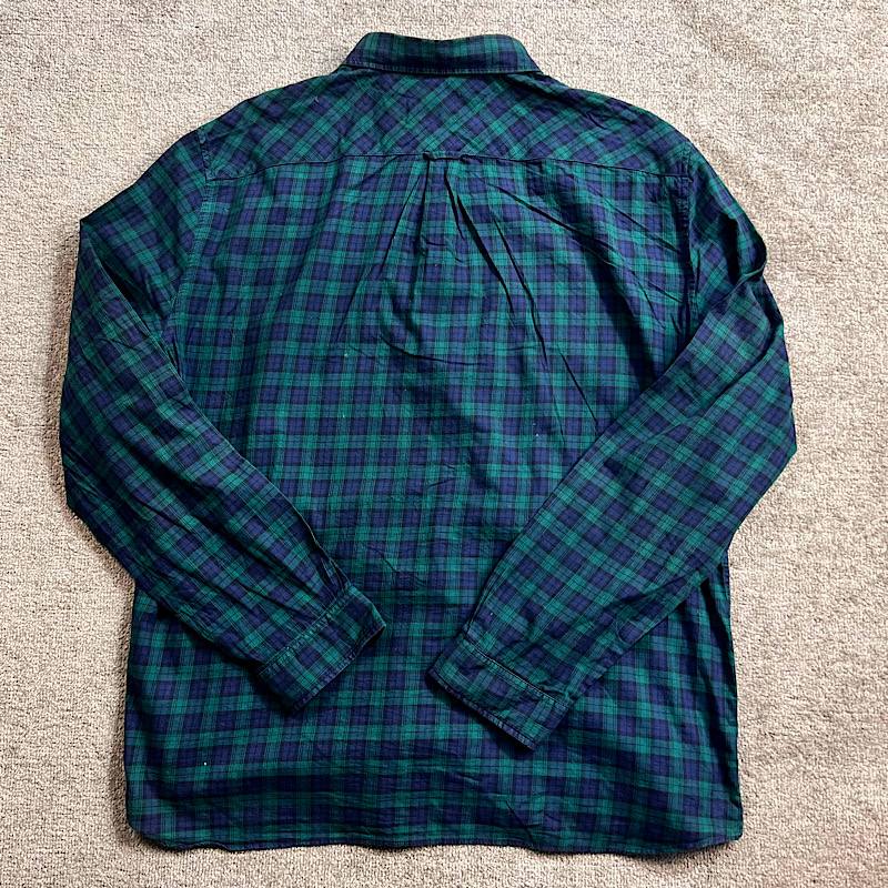 پیراهن چهارخانه لاکوست اورجینال | کتان 100٪ | استوک مارک باز