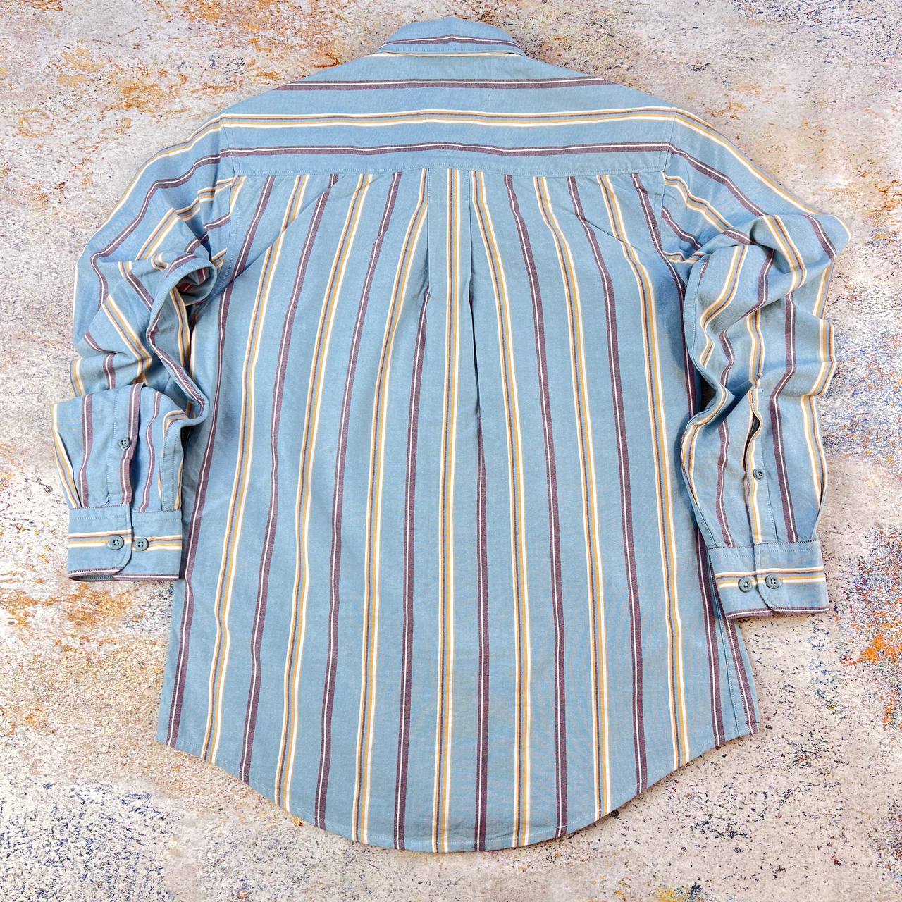 پیراهن نخی مردانه راه‌راه- برند HENIIS | استوک اورجینال -استوک مارکباز