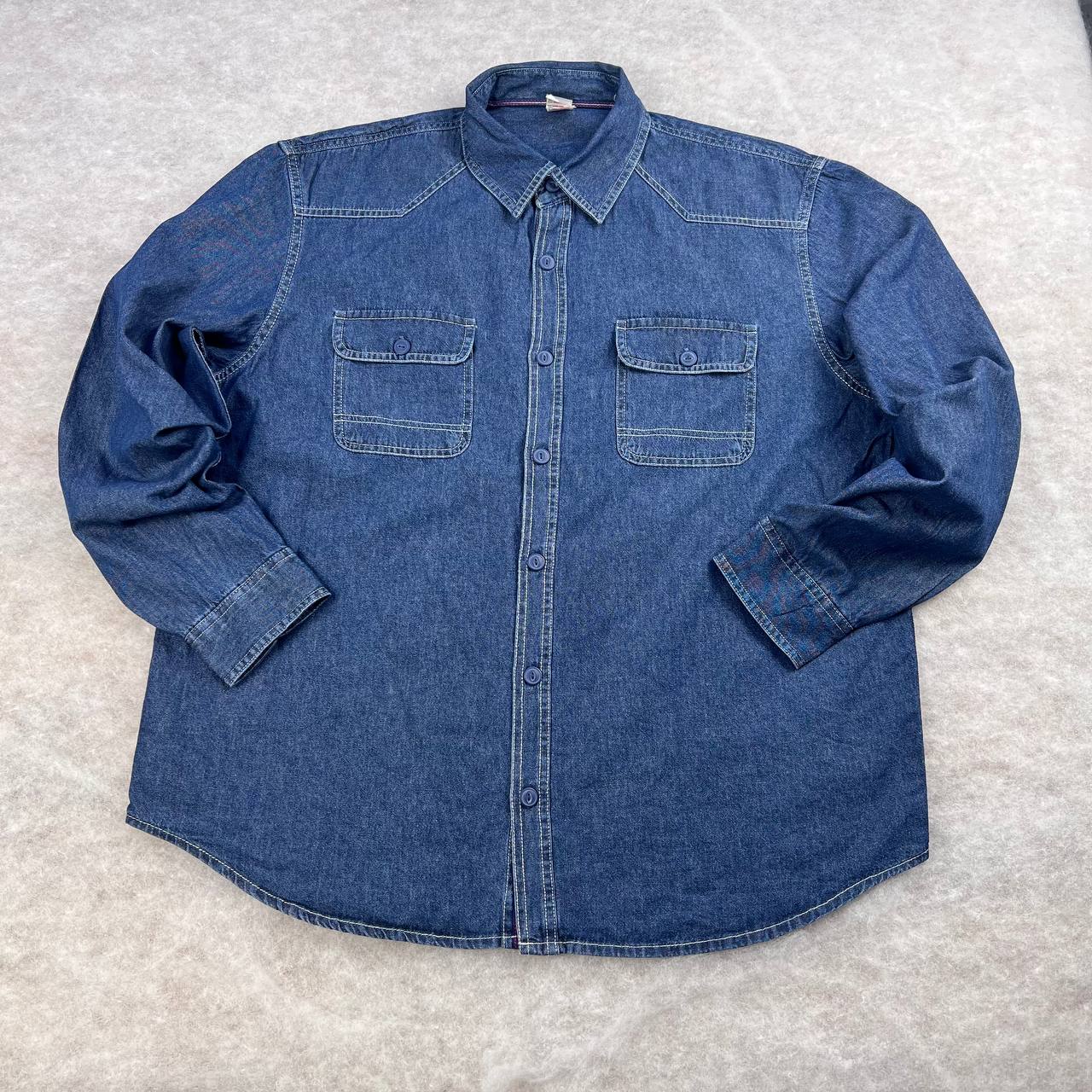 پیراهن جین مردانه استوک اورجینال-سایزXXL | استوک مارک باز