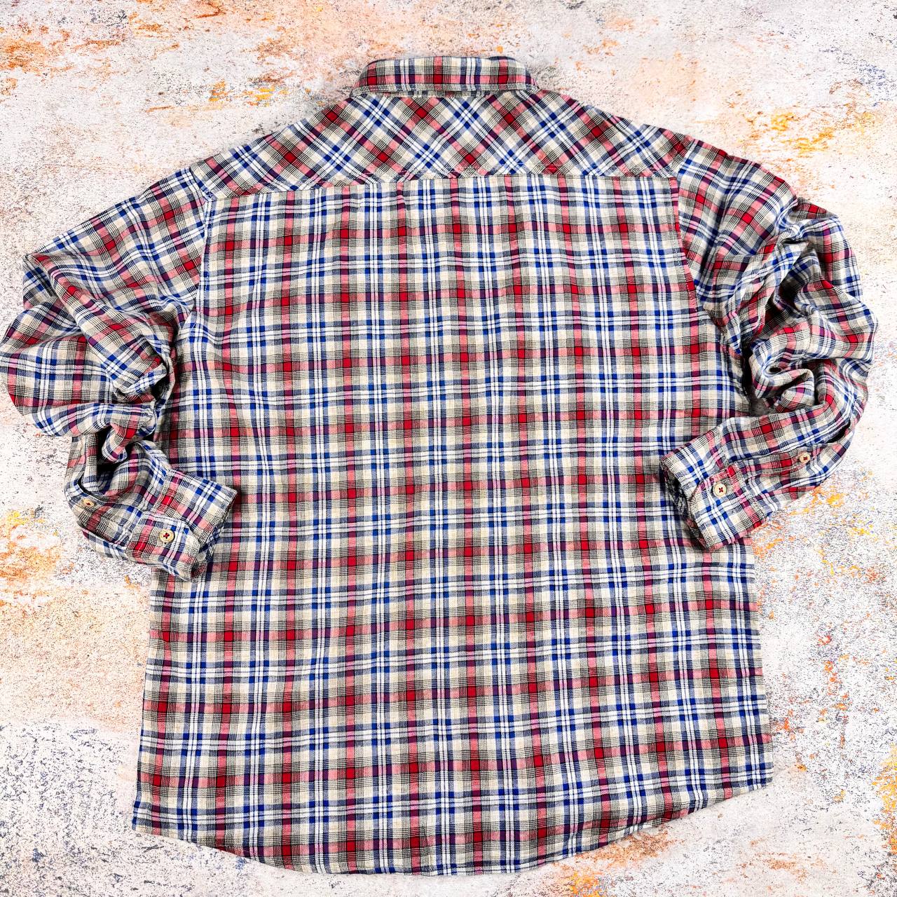 پیراهن پشمی  چهارخانه مردانه استوک اورجینال- سایز L | استوک مارکباز