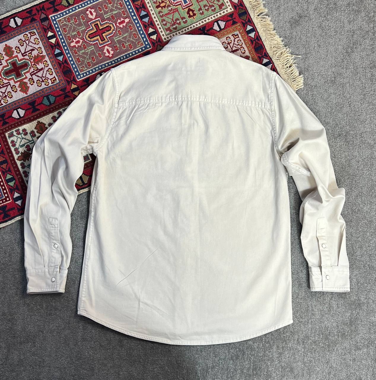 پیراهن مردانه ZARA استوک اورجینال | کتان 100٪ با فیت آزاد – استوک مارک باز