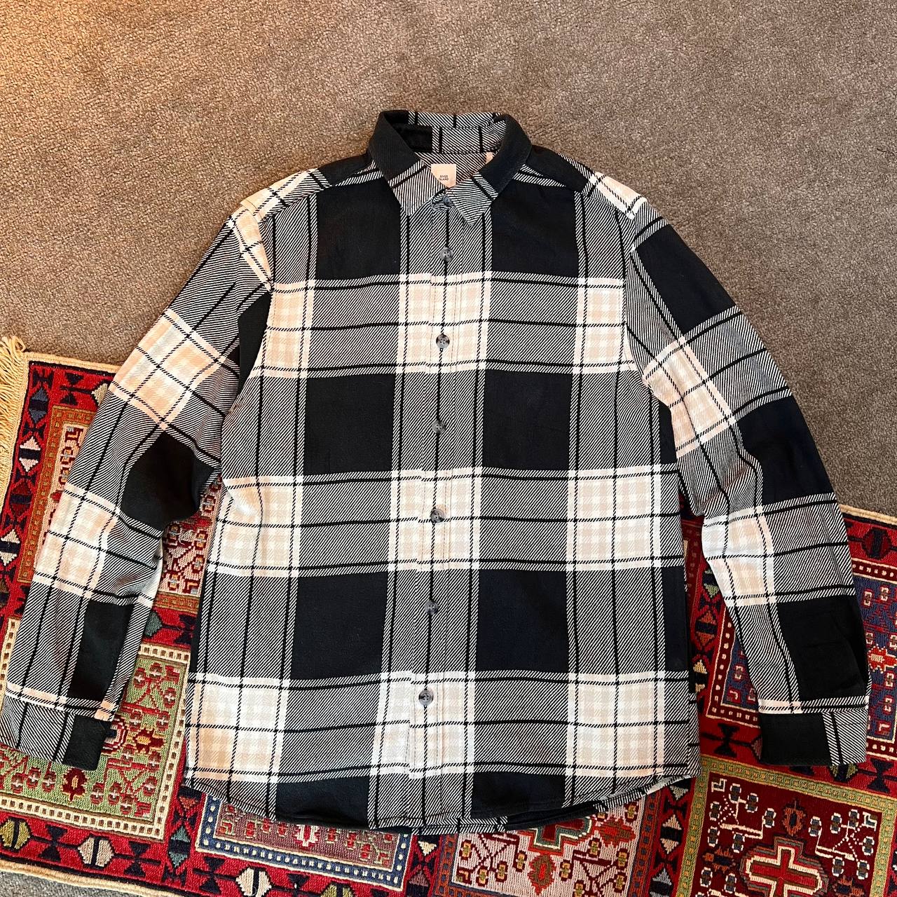 پیراهن پشمی چهارخانه مردانه ریور آیلند سایز M اورجینال | استوک مارک باز