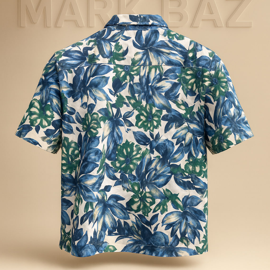 خرید پیراهن هاوایی آستین کوتاه مردانه CHAPS – برند اورجینال اروپایی با دوخت هند و پارچه خنک تابستانی ضد حساسیت