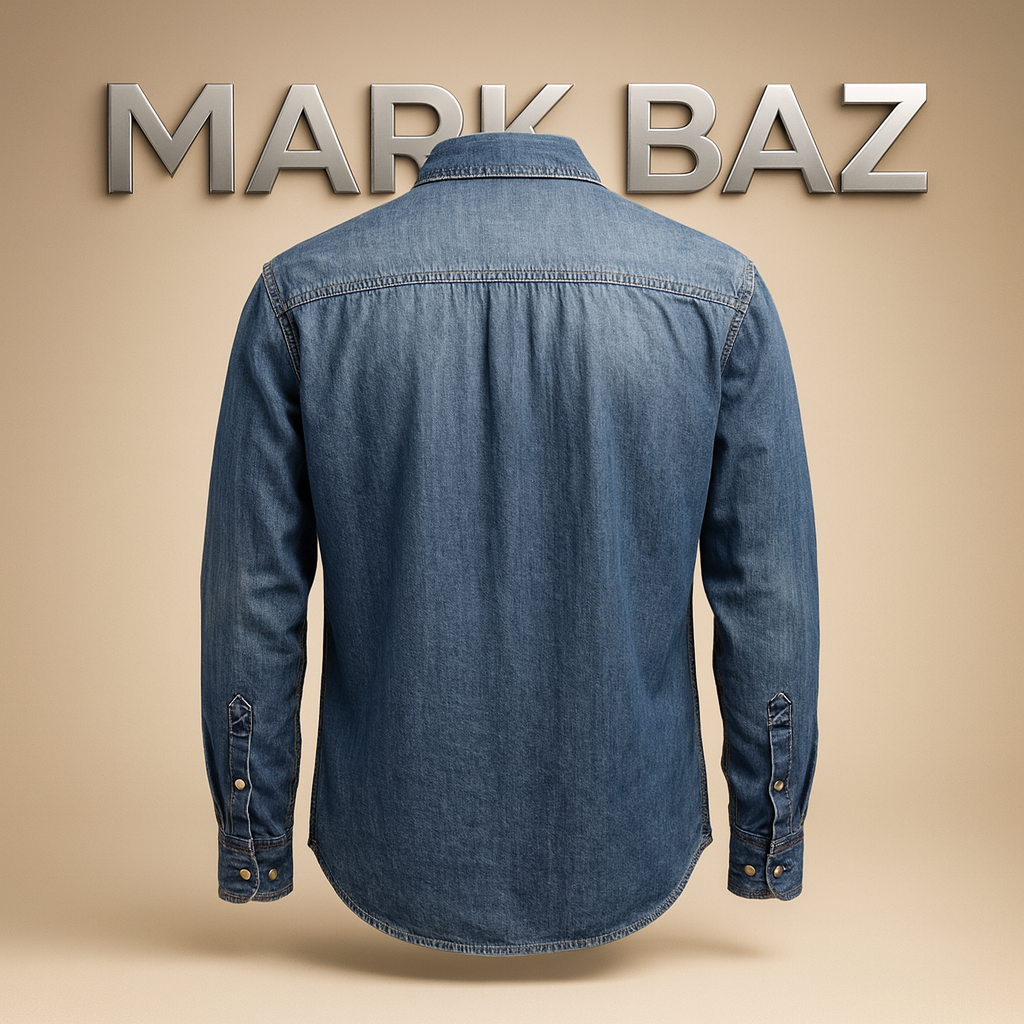 خرید پیراهن جین مردانه I-BOSS اورجینال 100٪ کتان سایز XXL | استوک مارک باز