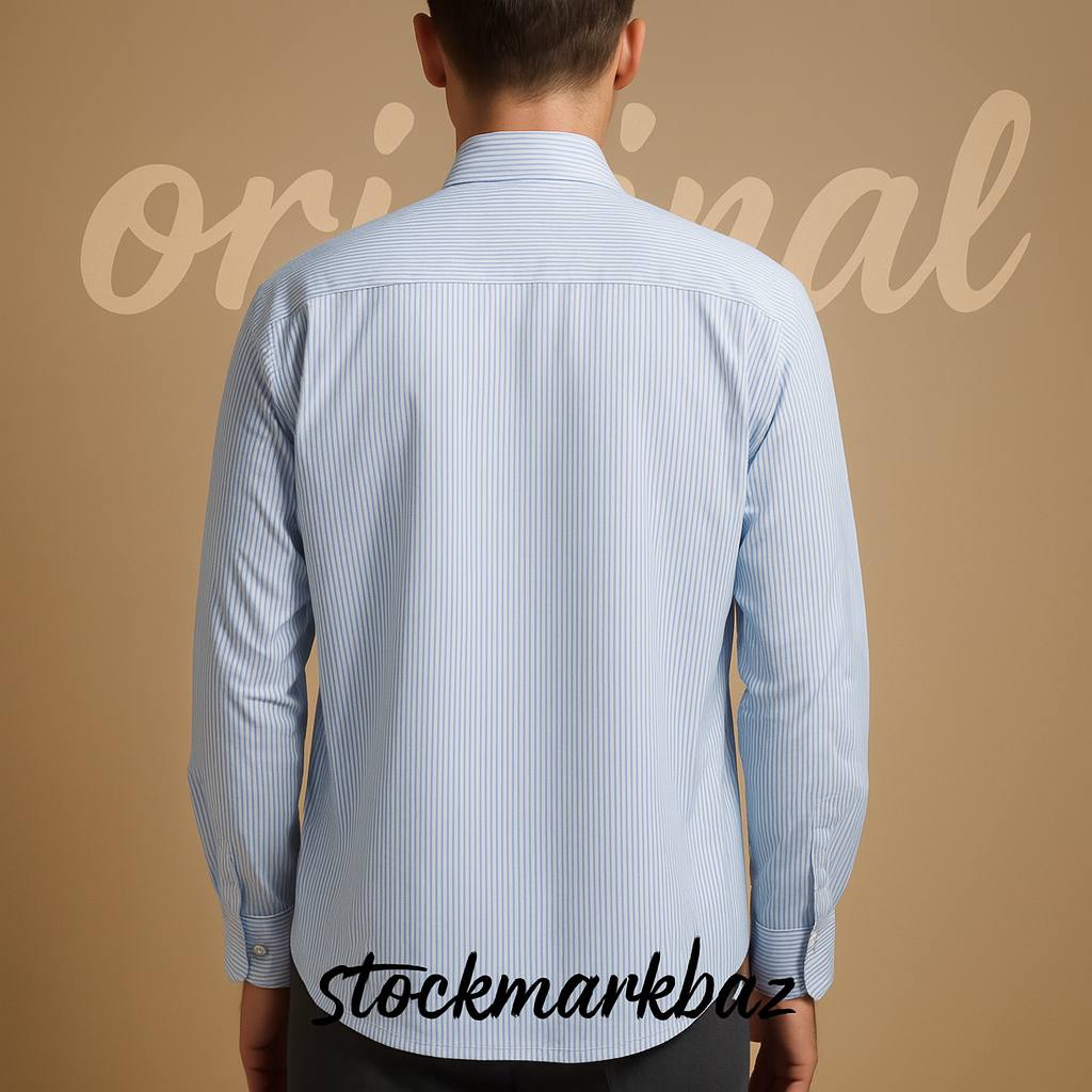 پیراهن نخی مردانه R&B مدل اسلیم فیت | اورجینال ساخت هند با پارچه نخ‌پنبه