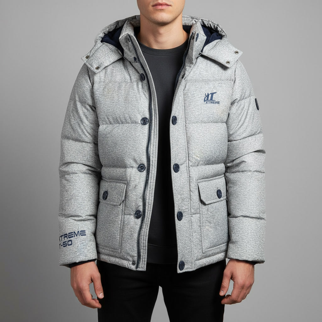 کاپشن شهری پفی Hangten X-TREME با پُر طبیعی – استوک مارک باز