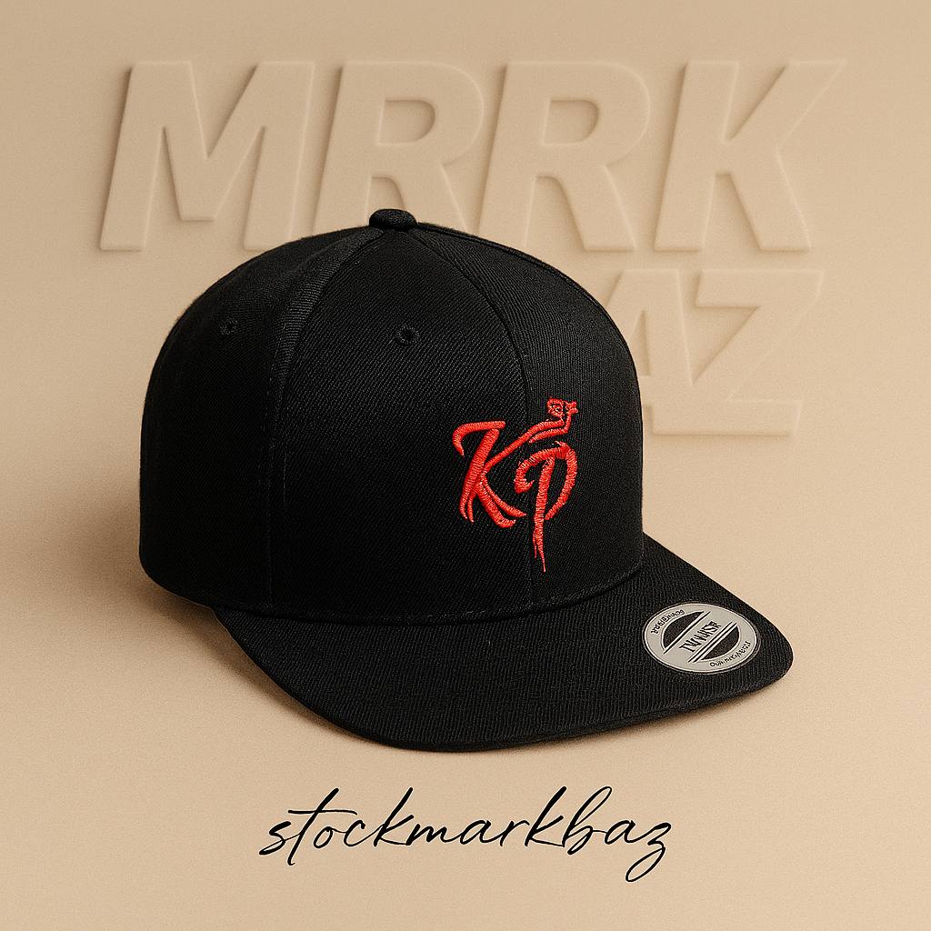 کلاه اسنپ بک اورجینال YUPOONG مدل KP مشکی | ساخت بنگلادش با گلدوزی برجسته