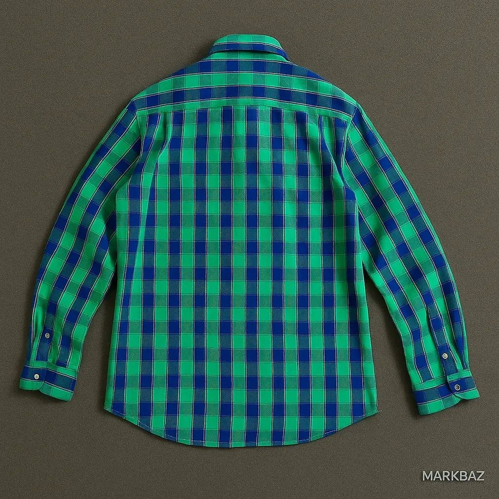 پیراهن کتان چهارخانه مردانه ARROW اورجینال آمرکایی | استوک مارک باز