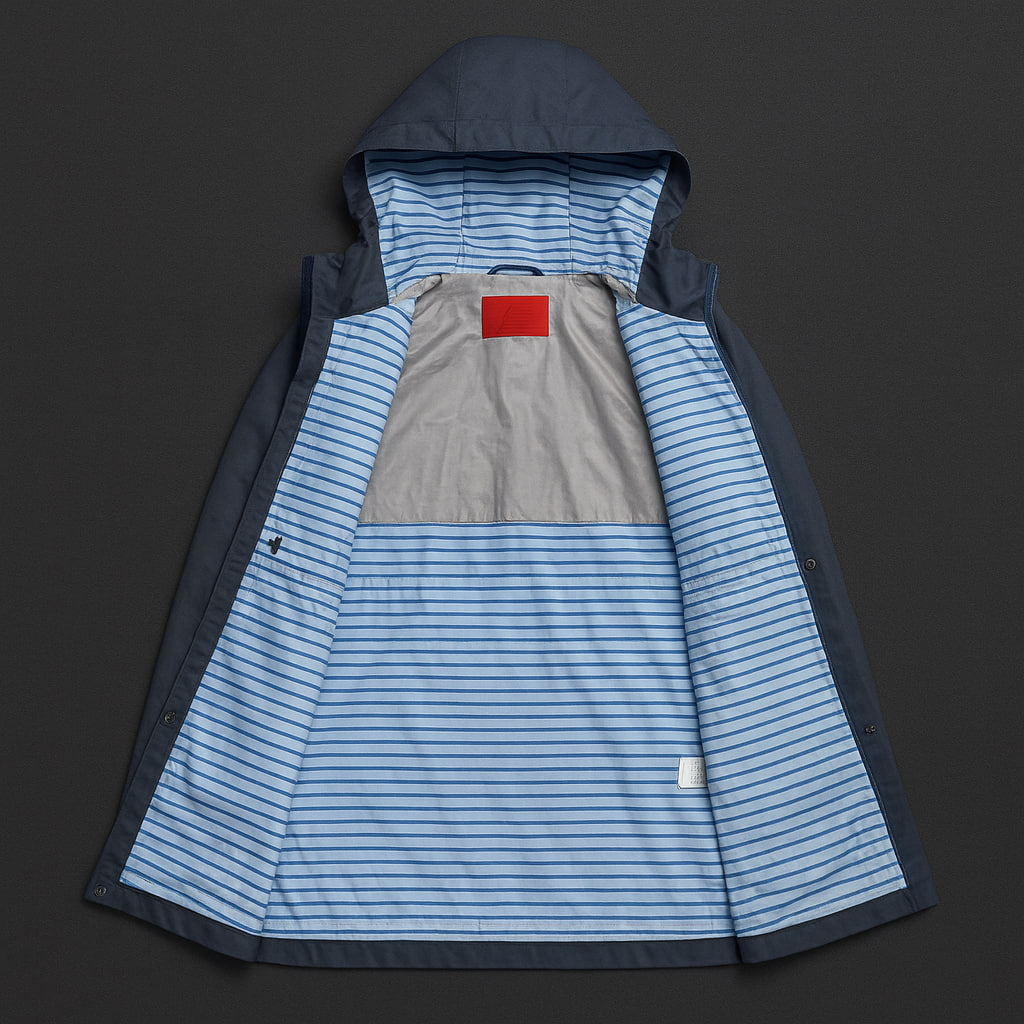 کت (بارانی) ضدآب اورجینال Renoir مردانه و زنانه سایز M و( L ) با زیپ YKK