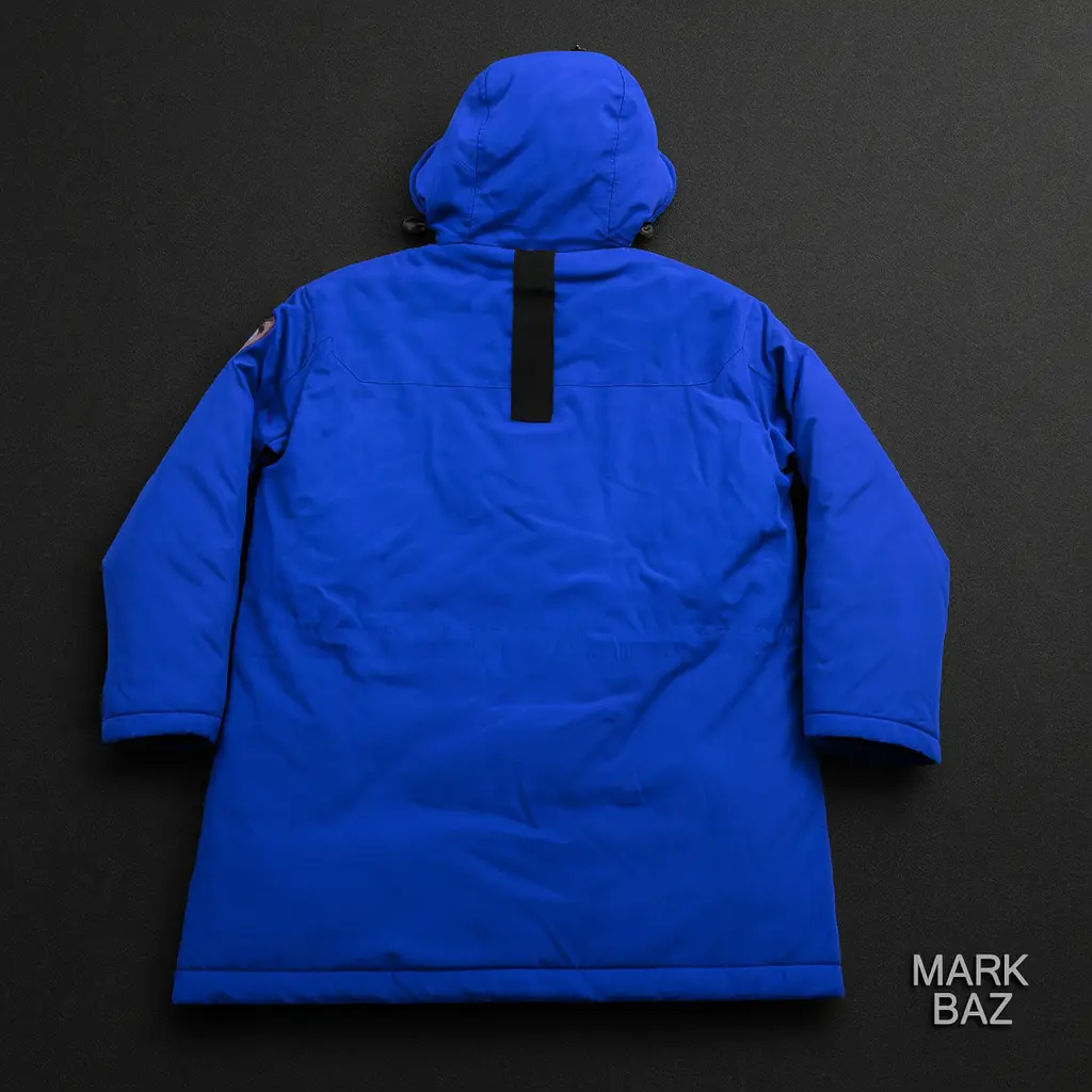 خرید کاپشن کوهنوردی  HUM مردانه آبی | گرم، ضدباد و اورجینال لارج