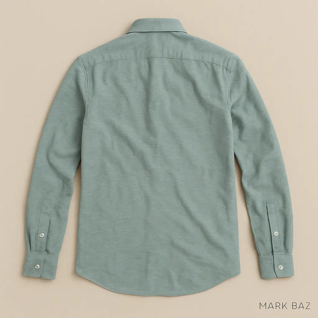 پیراهن نخی کش‌دار مردانه Splash مدل Slim Fit (استوک تمیز)