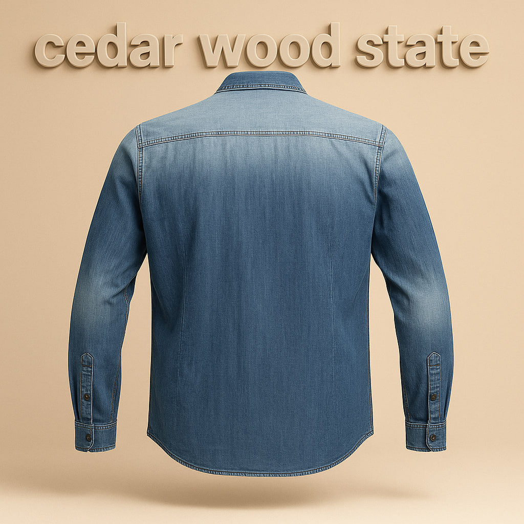 پیراهن جین (لی) آبی مدل راکی برند Cedar Wood State – اورجینال | استوک مارک باز