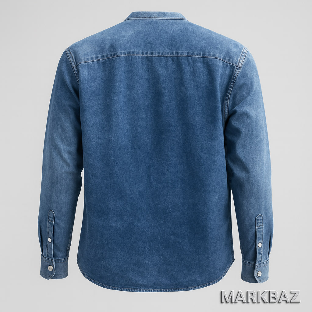 خرید پیراهن جین مردانه یقه دیپلمات ENGLISH | استایل اسپرت و روزانه