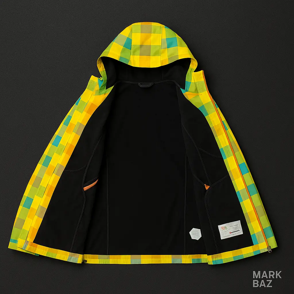 کاپشن اسکی چهارخانه رنگی Circus مردانه و زنانه –استوک اورجینال