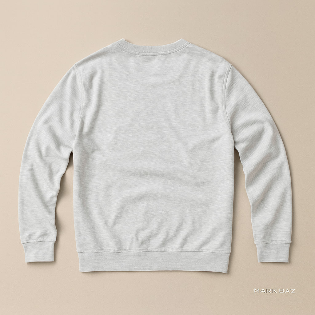 سوییشرت مردانه طوسی طرح Beard برند R&G اورجینال ساخت بنگلادش