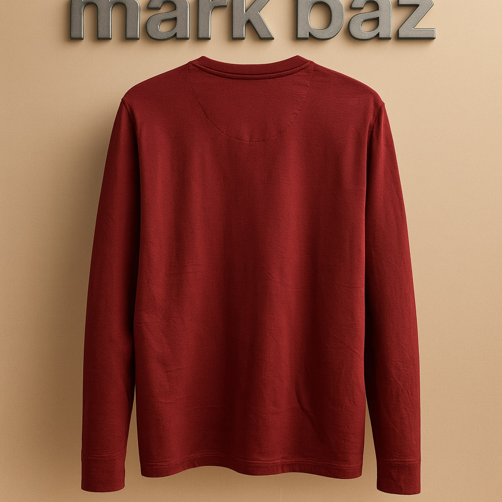 خرید تیشرت آستین بلند زرشکی SONOMA اورجینال | لباس راحتی Sleepwear | آکبند و اتیکت دار