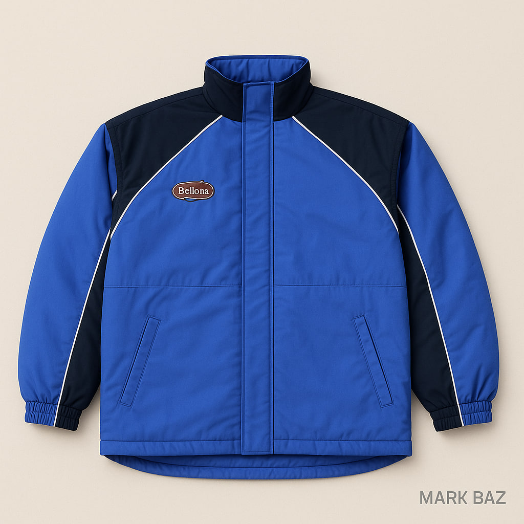 کاپشن زمستانی Beltona آبی مشکی مردانه اورجینال استوک مارکباز