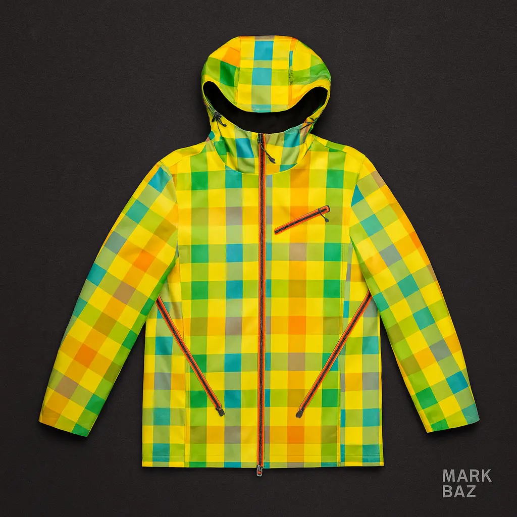 کاپشن اسکی چهارخانه رنگی Circus مردانه و زنانه –استوک اورجینال