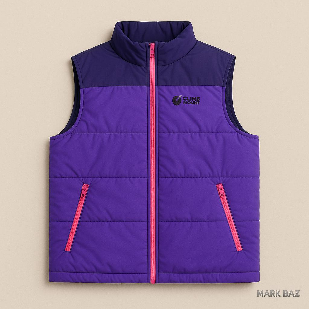 جلیقه پف‌دار زمستانی Climb Mount با آستر پششی چهارخانه