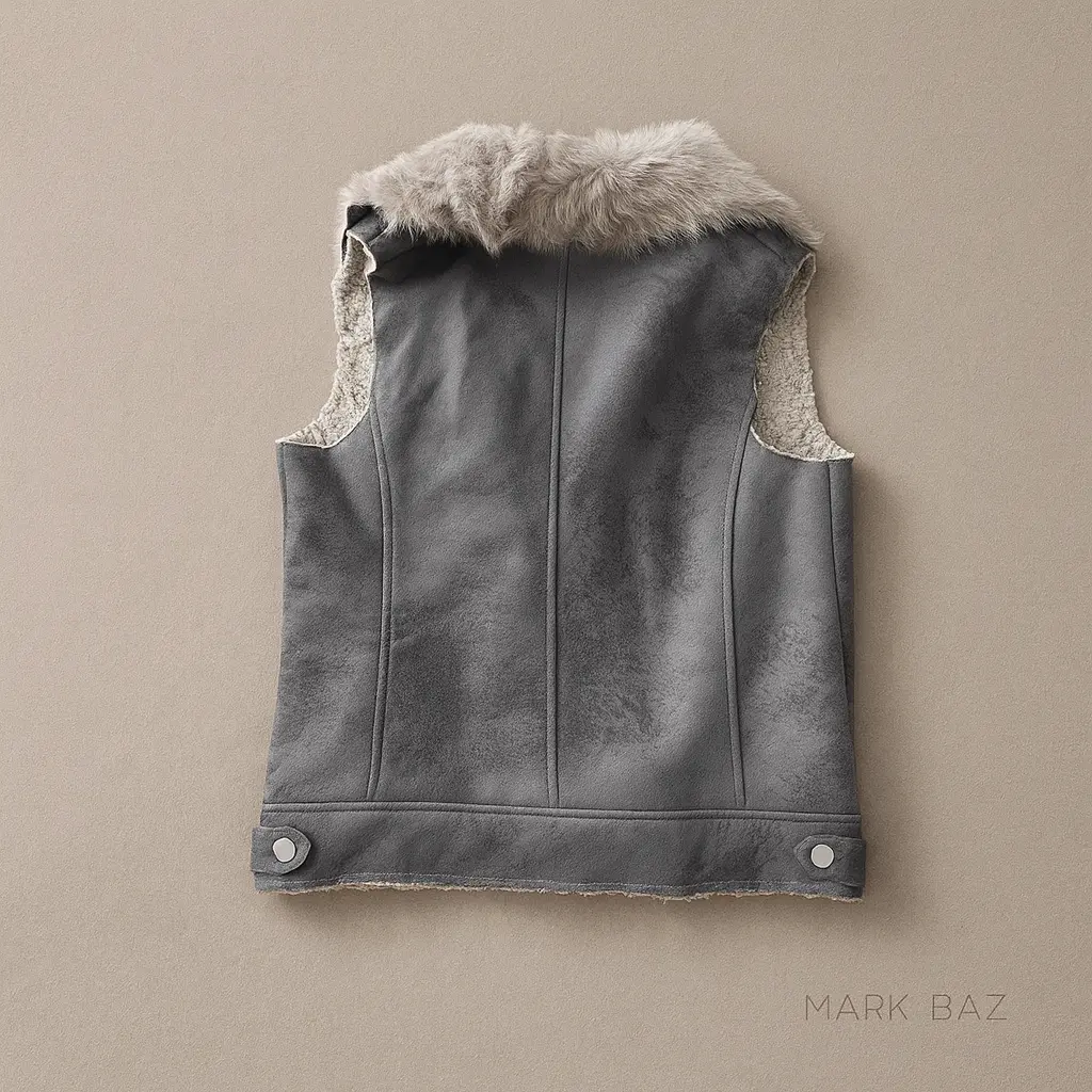 جلیقه خزدار زنانه اورجینال Mint Velvet بوفالوی(جیر)