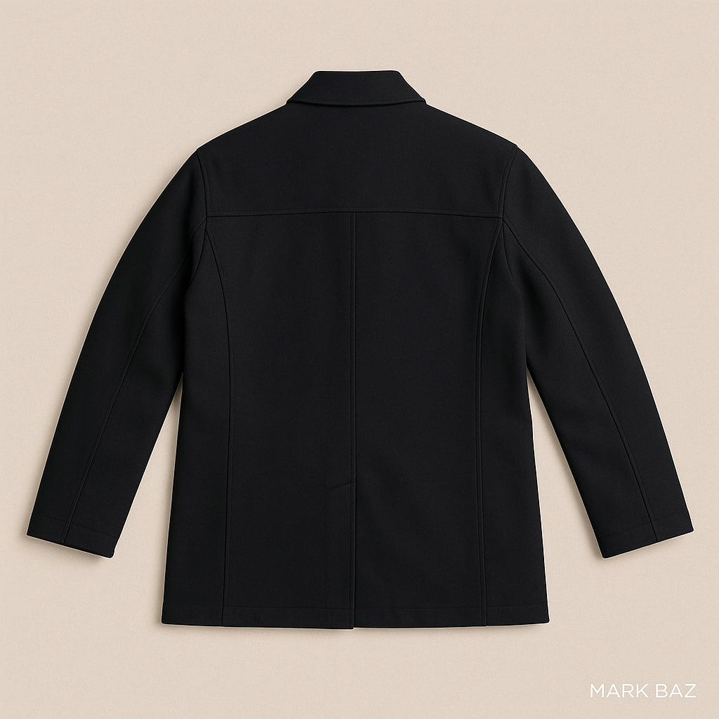 کت پشمی مردانه Forecast مشکی مدل دو دکمه کلاسیک